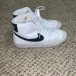 White Nike blazers